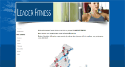 Desktop Screenshot of leader-fitness.ch