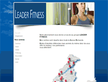 Tablet Screenshot of leader-fitness.ch